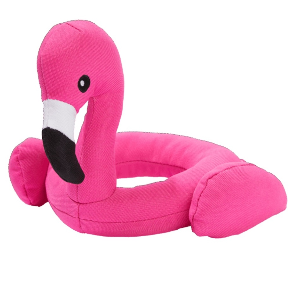 Pink Flamingo Plush Dog Toy - L/XL